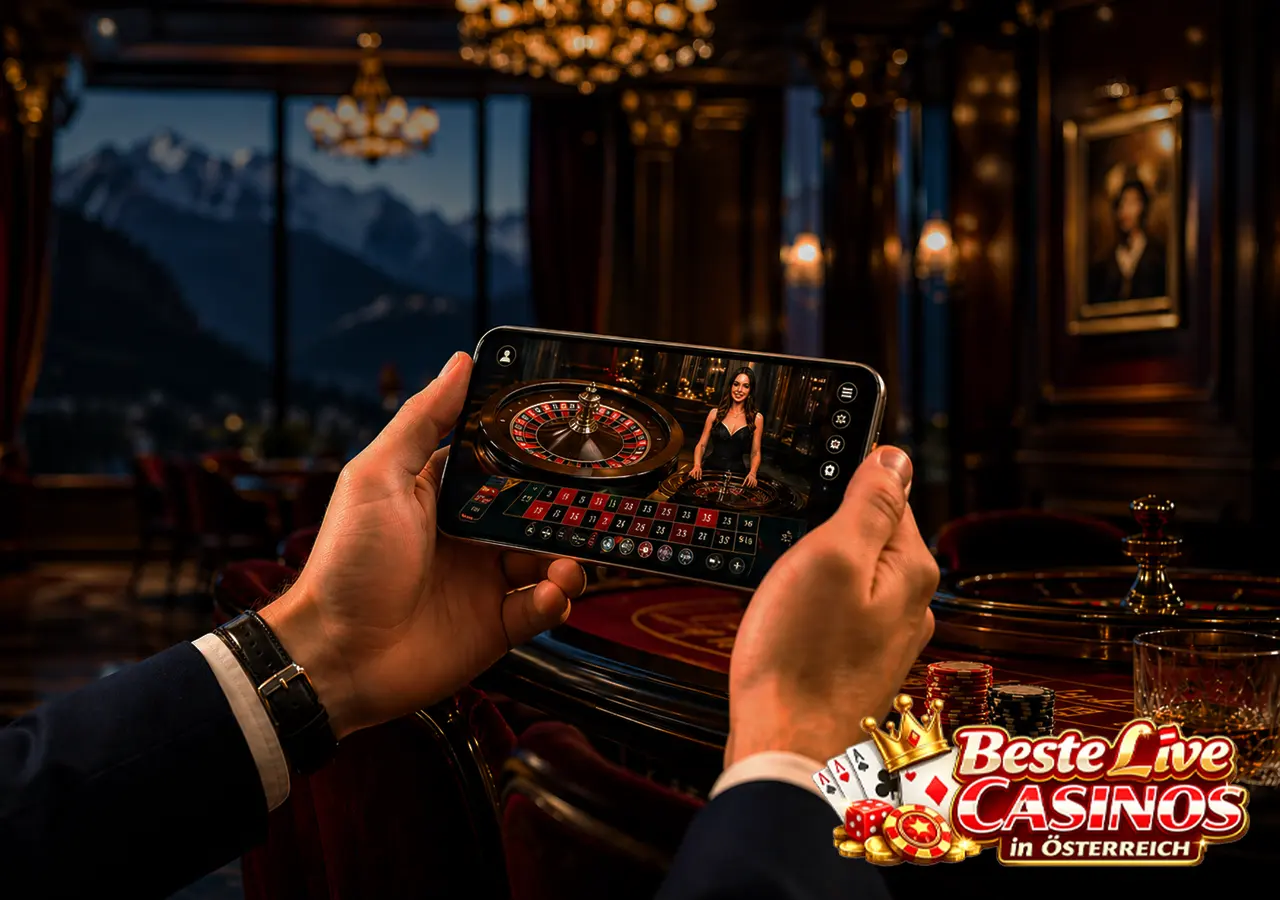 Mobiles Spielen in einem Online-Casino auf dem Smartphone